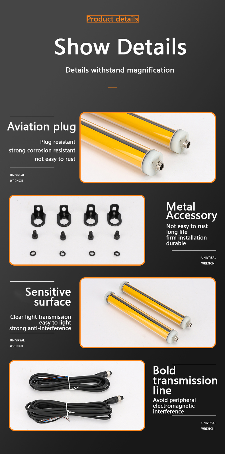 Yumo Sce Waterproof Type Light Curtain Sensor Sce Series China Light