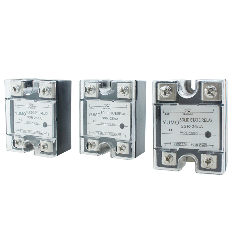 SSR-25AA AC To AC Control Single Phase Output Relay with Safety Cover