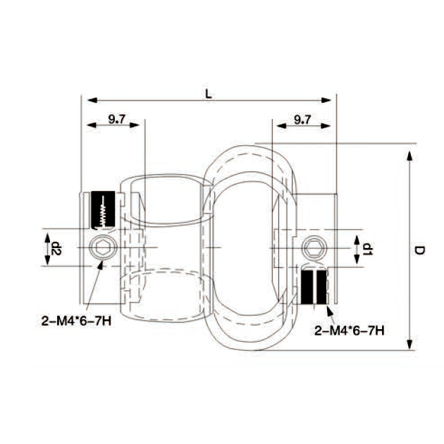 LS Encoder 8-shaped coupling stepping servo motor torque Flexible couplings