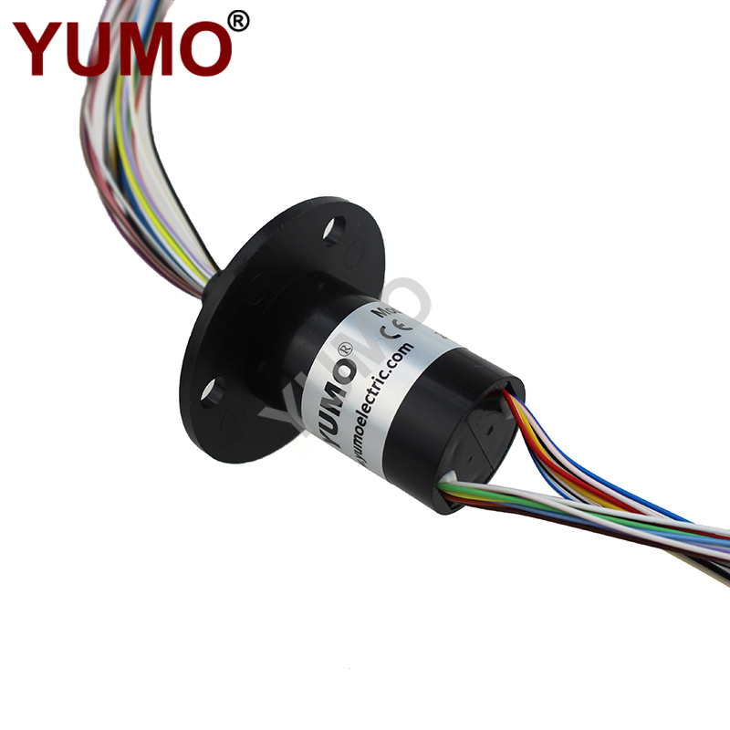thumbnail image 2 of 2-Wire 30A Electrical Slip Ring - 22mm Rotary Connector For PTZ Cameras & Motors 2 of 12
