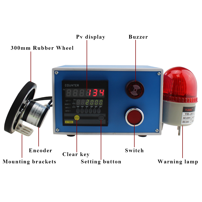 ATK72F High Precision Sealer Encoder Roller Type Meter Counter, China