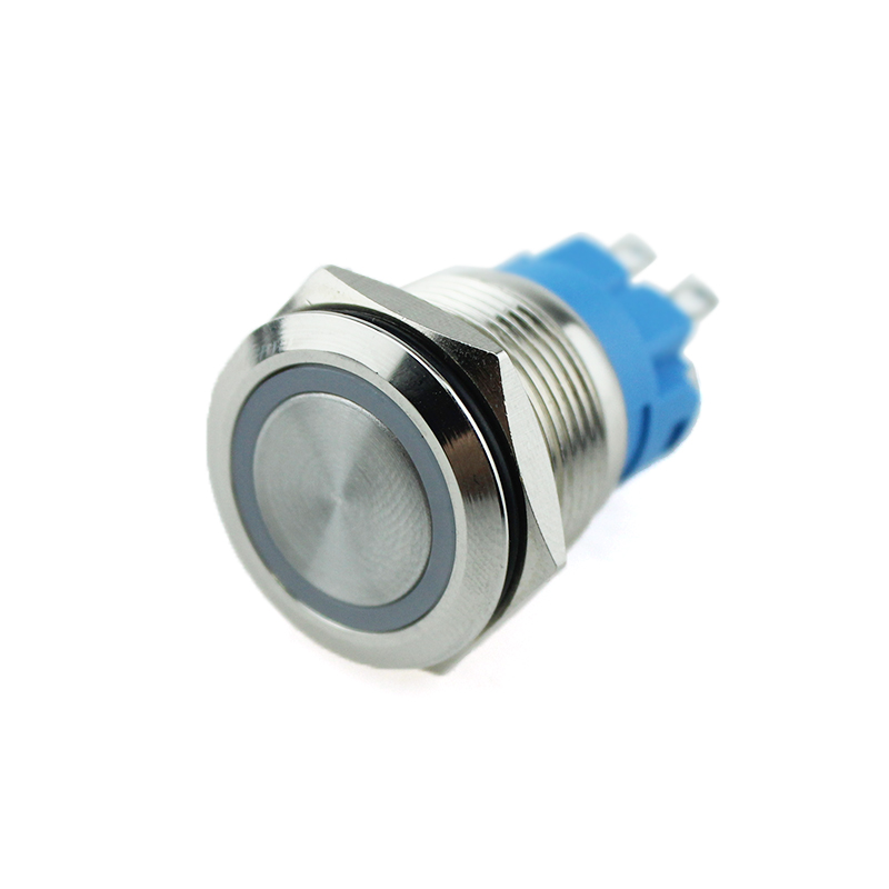 YUMO Hot Sale 19mm 250V LED Momentary Latching Push Button Switch