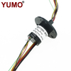 YUMO 22mm 8rings 10A Electrical Contacts Capsule Slip Ring Carbon Brush Holder for Slip Ring