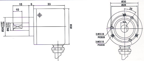 China A B Z phase Rotary Encoder,3600ppr rotary encoder,line driver ...