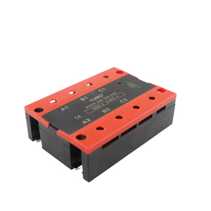 3 Phase Solid State Relay Aluminum Base Black Body with Red Cover