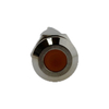 YUMO flat head Pin type 1NO copper nickel plated DC12V voltage led equipment indicator