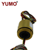 YUMO high quality for pneumatic rotating shaft installation with 4 rings of hollow shaft slip ring