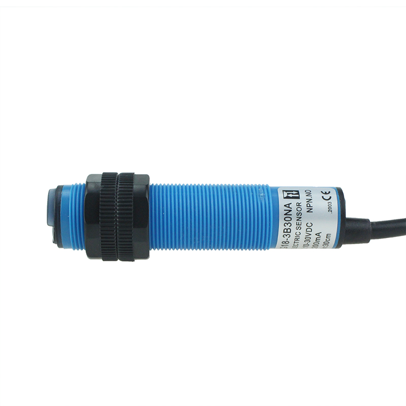 G18-3B30NA Three Line DC NPN NO Output Photoelectric Sensor Switch with Reflector