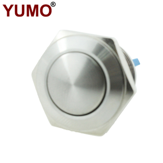 JS16B-10/S Stainless Steel Half Ball Type Metal Push Button with 1NO Screw Terminal