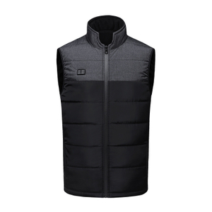 Dual Control Black Gray 11 Zone Heating Vest Warm Clothing Men And Women's Fashion Outdoor Cold Proof Electric Heating Vest