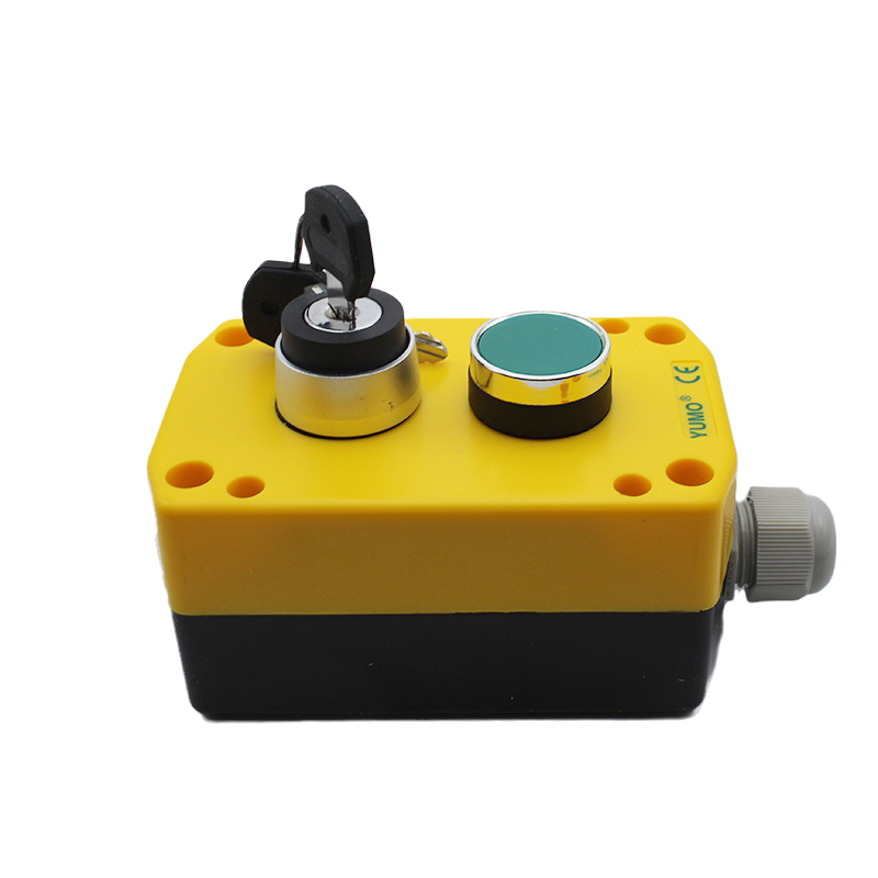 1 Key Switch And 2 Position Stay Put Push Button Control Box