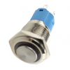 16mm High flat Stainless Steel Momentary Metal Push Button Switch with lamp